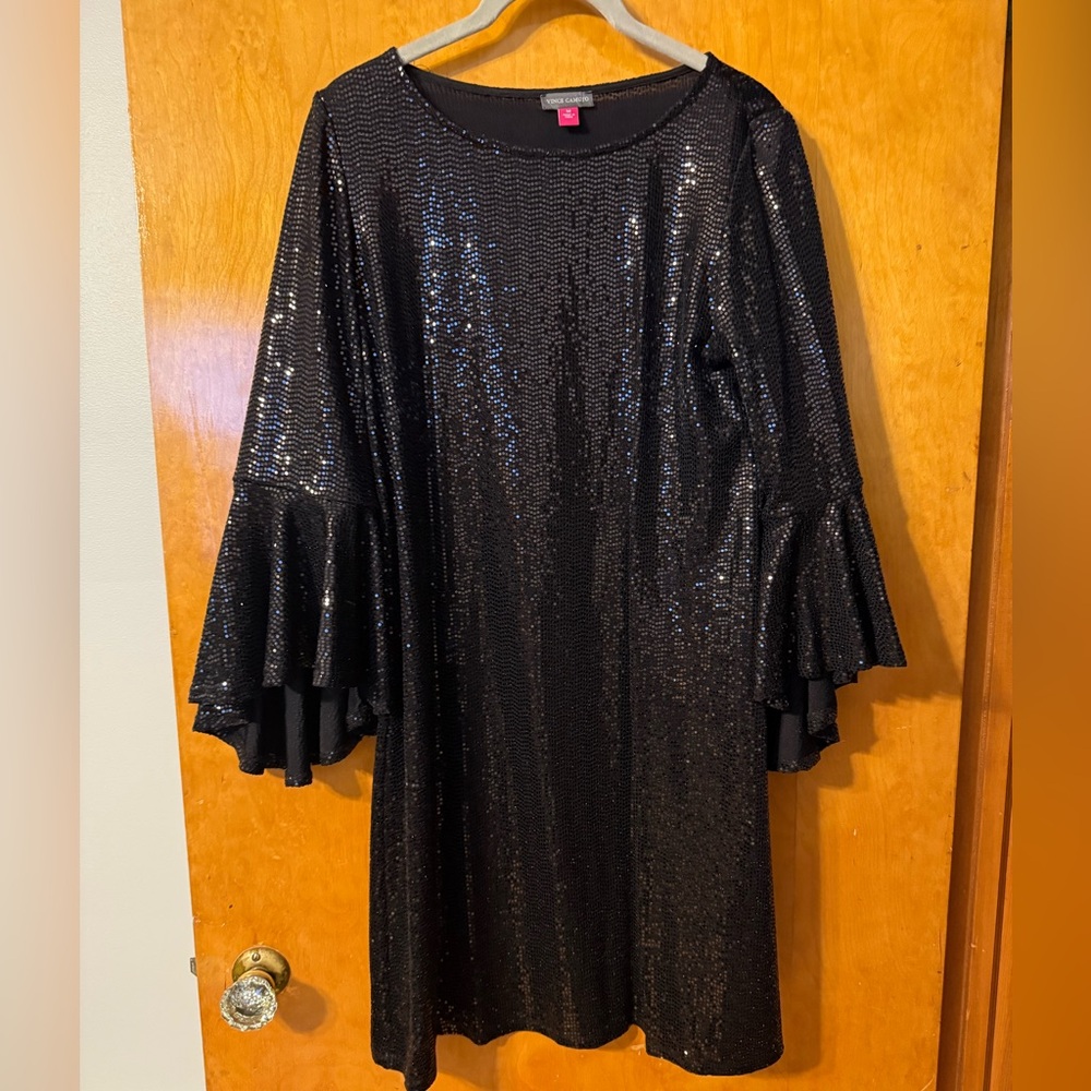 Vince Camuto sequin dress with bell sleeves